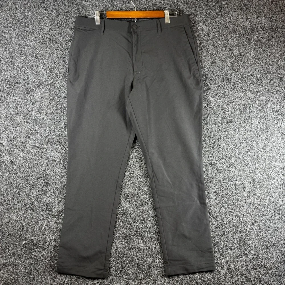 Banana Republic Core Temp Mens Pants 34x29 Black Golf Performance Chino Slim